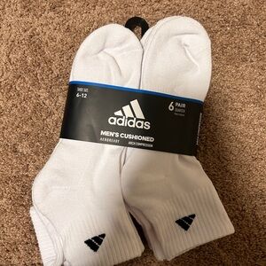 Adidas cushioned men’s quarter ankle socks 5 packs - Medium Size 6-12